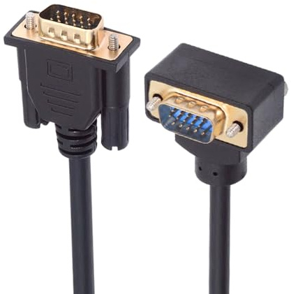 NFHK Cable de extensión VGA RGB macho a macho recto 3COAX+6C para monitor proyector computadora