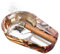 Vnemofey Cenicero de cristal, portátil, duradero, moderno y decorativo para la habitación del hogar y el escritorio de oficina, regalo único para padres, novios y maridos
