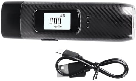 Auto-Alkoholdetektor, 0–200 Mg/100 Ml, Digitaler Alkoholtester, Aluminiumlegierung, ABS-Gehäuse, Alkoholtester