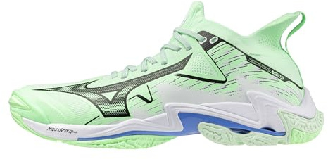Mizuno Wave Lightning Neo 3 Volleyball Shoe | Unisex Indoor Court Shoe | Neo Mint/White | US Men's 8 | US Women's 9.5