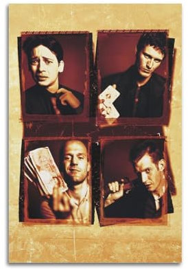 ECGDFWAZ Lock, Stock And Two Smoking Barrels Movie Poster Canvas Poster Wall Art Decor Living Room Bedroom Decoration Posters 16x24inch(40x60cm) Unframe-style