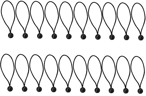 VANZACK 25stücke Bungee Cord Mit Kugelkopf Elastische Spanngummis Für Zelt Planenbefestigung Für Camping Garten Und Outdoor-aktivitäten