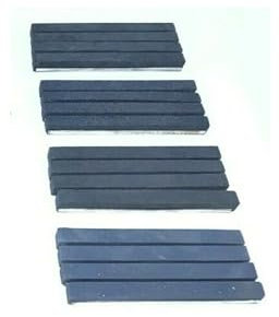 Juego de 4 piedras de afilar para máquina de afilar de 62 mm a 88 mm, gruesas, medias, finas, superfinas