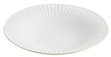 Phnom Penh - Set di piatti piani in ceramica a forma di fiore, piatti piccoli, piatti fondi, piatti da insalata, piatti da dessert, piatti molecolari, ideali per insalate e dessert, 25,4 cm