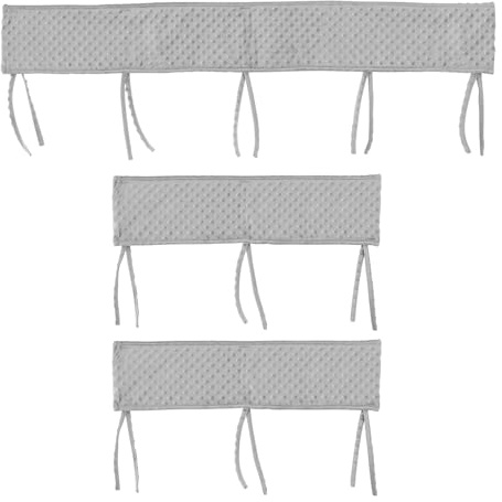 Guniata Paraspigoli per lettini, protezione per telaio del letto, paracolpi per culla, rimovibile, lavabile, protezione per bordi e angoli (grigio)