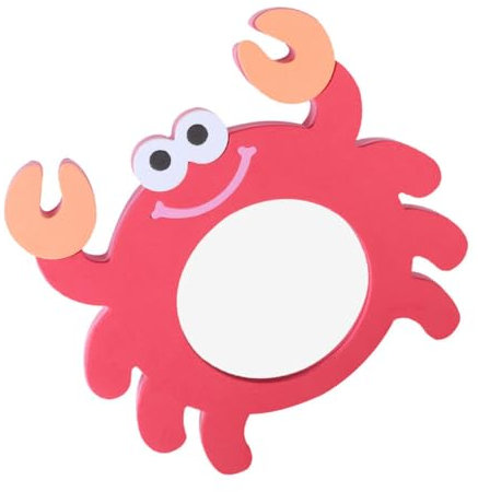 minkissy 1Pc Cartoon Animal Bath Mirror Lightweight Eva Floating Shower for Boy Girl Fun Educational Bath Accessory for Pool Bathtub and Shower