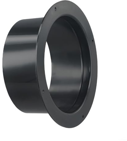 Raccord de tuyau de ventilation à bride murale ronde, adaptateur de montage pour la maison, la cuisine, la salle de bain (125 mm)