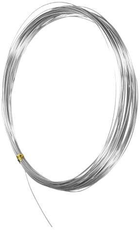 M METERXITY Alambre De Acero Inoxidable Calibre 24, 0.5mm 10m Alambre Flexible Para Flores Para Fabricación De Joyas/Escultura/Artesanía De Armadura/Bonsái Floral/Manualidades DIY