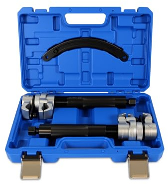 X-UP Federspanner KFZ 2tlg, Universal Federspanner Auto 1,2T Profi Werkzeug, Feder Spanner Stoßdämpfer Tieferlegung, Stoßdämpfer Werkzeug für Auto