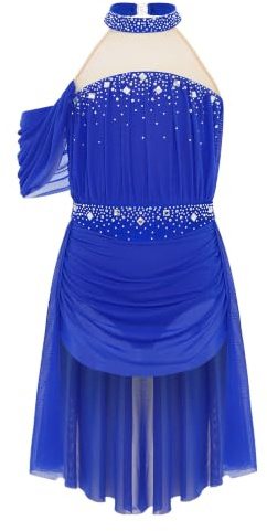 Hansber Klassisches Ballettkleid Für Mädchen Ärmelloses Balletttrikot Eiskunstlaufanzug Ballettkostüm Für Wettkämpfe