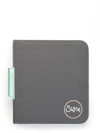 Sizzix Thinlits & Framelits Stanzform-Aufbewahrungstasche - Mit Magnetblättern - Praktisch, Organisiert & Kompakt - Grau