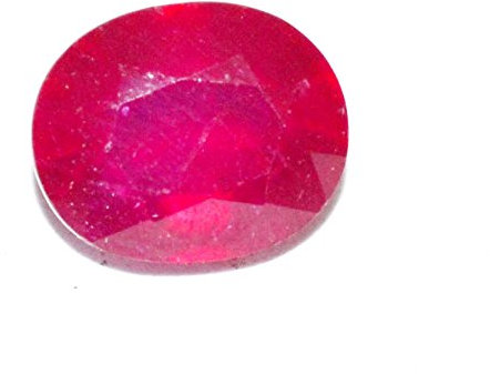 S KUMAR GEMS & JEWELS Rubis Ratti 7,25 (pierre MANIKYA/MANIK/MAANIK) 100 Pierre de naissance naturelle certifiée pour usage astrologique, Coquillage, Rubis