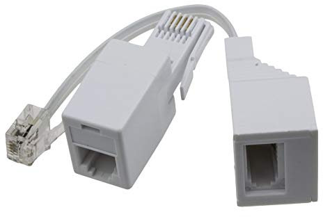 kenable RJ11 Socket/Plug & BT Male/Female Telephone US to UK & UK to US Adapter Kit
