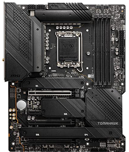 MSI MAG Z690 Tomahawk WiFi Gaming Motherboard (ATX, 12th Gen Intel Core, LGA 1700 Socket, DDR5, PCIe 5, 2.5G LAN, M.2 Slots, Wi-Fi 6E)