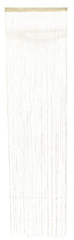 FOMIYES Home Curtain Decorative Tassel String Curtain Divider Doorway Light Grey Beaded Door