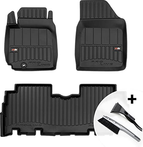 moto-MOLTICO 3D Gummimatten Auto, 4-teiliges Set, Allwetter Gummi Fußmatten, Antirutsch & Wasserfest Autoteppiche - passend für Toyota Yaris Verso 1999-2005