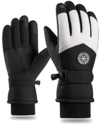 CLAPE Warm Wasserdicht Winterhandschuhe Herren Damen Winter Gloves Anti-Rutsch Touchscreen Handschuhe Winddichte Skihandschuhe