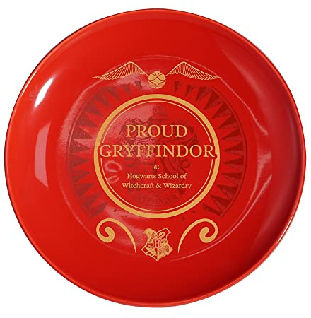 Harry Potter Half Moon Bay Gryffindor Plate, Kids Dinner Plate, Party Decorations, Gifts for Women, Reusable, Dishwasher Microwave Safe