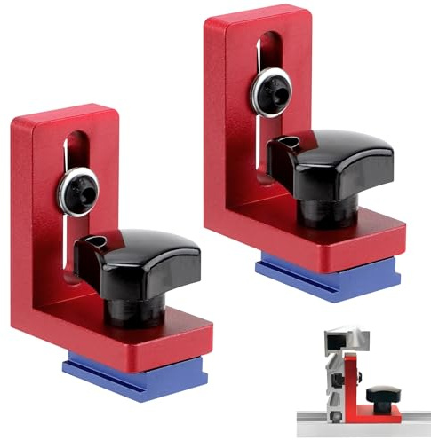 DBREAKS 2 Mitre Track Stop, 30 Typ Mitra Track Stop, 30 Typ Slide Locator, Aluminium Fast T-Slot Track Stop, T-Track Stop, Sliding Cap för träbearbetning