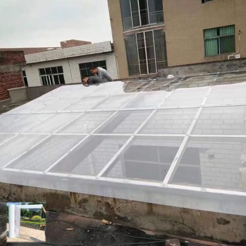 XINGWANGG Gewächshaus Polycarbonatplatten 2mm Klare Acrylglas Platten,Dachverkleidungs-Ersatzplatten,Bruchsicher,Dachblech für Gerätehaus,Garten,Carports,Frühbeet,Regenfest (1m x 2m)