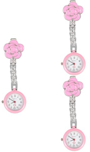 SAFIGLE 3stücke Cartoon Taschenuhr Für Niedliche Blumen Pocket Watch Mit Quartzwerk Langlebig Und Tragbar Für Zu Weihnachten Und Geburtstagen