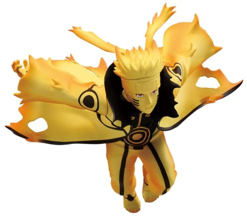 Banpresto Statuina d'azione Naruto Uzumaki Vi Naruto Shippuden - Vibration Stars 17 cm - BP28898P Multicolore - Figura da collezione - Ideale per i fan degli anime