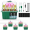 YAUNGEL Mini Serre pour Plantes, 6 Pièces Bac à arrosage Automatique, Contrôleur de Minuterie Luminosité Réglable, Plateau de Culture pour Plantes Universel intérieur avec Couvercle Ventilé