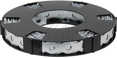 Montagelochband Lochband verzinkt, Montageband zur Befestigung von Kabeln, Rohren und Leitungen (Stahl verzinkt, 17mmxØ6,8mmx0,7mm)