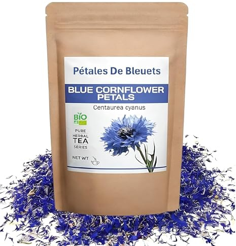 Pétalos de Arándanos BIO – Té de hierbas de Centaurea cyanus – Flores Comestibles y Decorativas
