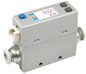 COKYIS AFM07 Mesure intégrée du débit massique et de la température CO2 AR Débitmètre massique aérothermique d'air comprimé Débitmètre(0-25L with Valve)