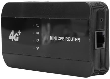 4G WiFi 6 Hotspot Mobile, Router Portatile da 300 Mbps, Supporta 10 Utenti, RJ45 Ethernet, Type-C Alimentazione, Batteria da 3000Mah, Slot per Schede SIM per Viaggi e Casa