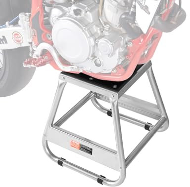 VEVOR Supporto Cavalletto per Moto da Cross Capacità di Carico max. 498kg, Cavalletto Universale per Moto da Cross in Acciaio Antiscivolo Fuoristrada, Cavalletto Sollevatore da Officina Automobile