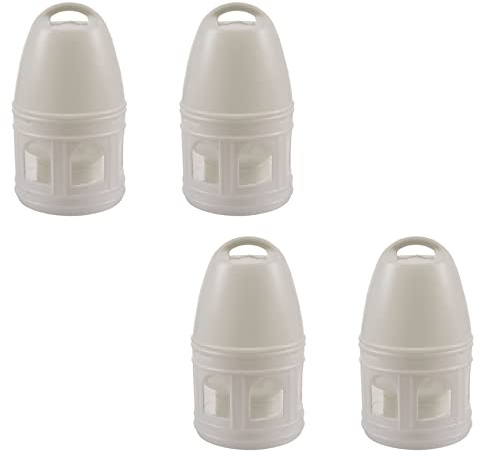 Remingtape 4 x avtagbar vit plastdrickare med för duvor fågelbehov 29 x 17 cm