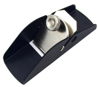 Small Manual Wood Planer, Adjustable Block Plane for Trimming, Wood Planing, and Edge Rounding, for Woodcraft, DIY Crafting, and Carpentry Projects (Black 3.5 inch)