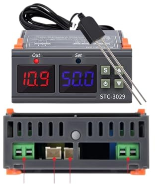 STC-3029 STC-3030 STC-3031 Regolatore di umidità del terreno con display a LED Termoregolatore di umidità for il monitoraggio del terreno delle piante Misuratore igrometro(STC-3029 110-220V)