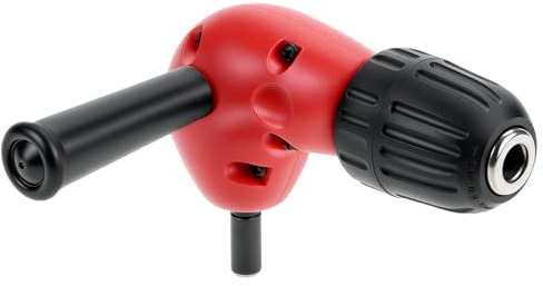 QWORK® Winkelbohrvorsatz mit Schnellspann-Bohrfutter, Klemmbereich 0.8-10 mm, für schwer zugängliche Stellen