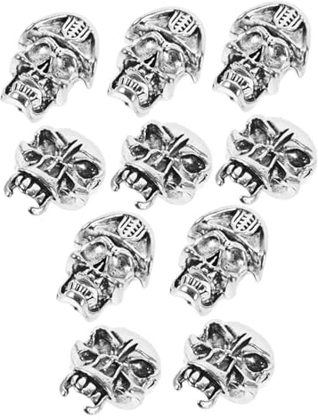 Healifty 10 piezas Adornos para Trenzas Vintage de Aleación con Acabado Antiguo Accesorios para Cabello Barba y Dreadlocks Decoración Única para Hombres y Mujeres para DIY y Fiestas