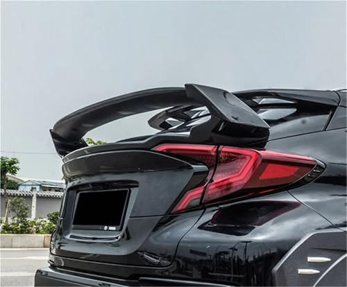 Alerón Coche Alerón Trasero ABS para Toyota C-HR 2016 2017 2018 2019 2020 2021 Accesorios Deportivos Kit Carrocería(Bright Black)