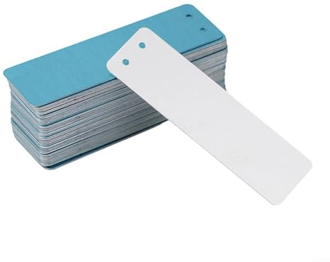 Lot de 50 étiquettes d'identification double face en aluminium pour plantes - Imperméables et résistantes aux intempéries