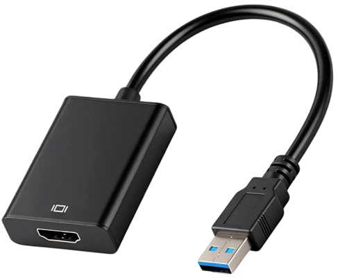 USB to HDMI Adapter, HDMI to USB, 1080P HD Video Audio Converter for PC