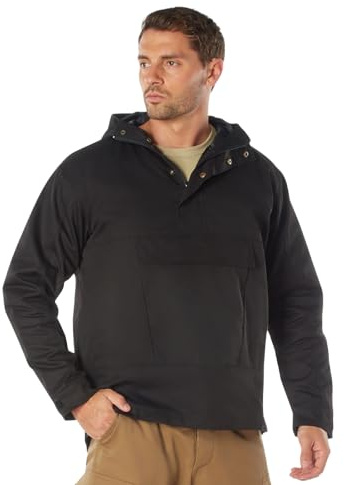 Rothco Anorak Parka - Insulated Cold Weather Jacket Comfortable and Warm Winter Coat (US, Alpha, XX-Large, Regular, Regular, Black)