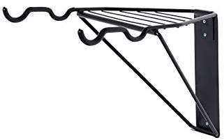 Lemodo Wandhalter für 2 Fahrräder, Fahrradhalterung klappbar mit Ablage, stabile Metall-Wandbefestigung für bis zu 45 kg, Fahrradträger ideal für Garage oder Zuhause