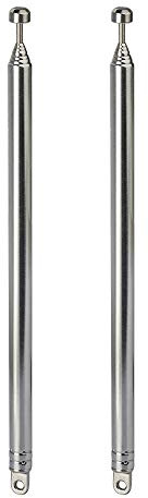 Bingfu 7 Sections Telescopic 74cm AM FM Antenna Portable Radio Antenna Replacement (2-Pack) Compatible with Indoor Portable Radio Home Stereo Receiver AV Audio Video Home Theater Receiver TV Tuner