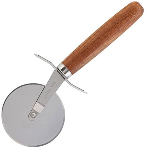 Nicolas Vahe Pizzaschneider aus Akazienholz – Robustes Design, 19,5 cm x 8,5 cm – Ideal für präzises Schneiden von Pizza, Pasta & mehr