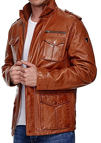 Tazzio Herrjacka, läderjacka, läderkappa, trenchcoat 19706