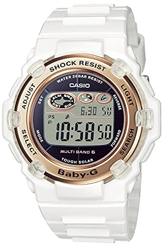 Casio Watch Baby-G Radio Solar 2021 Model BGR-3003U-7AJF Ladies White, White, Modern