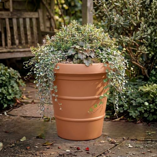 Classic 66cm Rotomoulded Planter (140L) - Frost-Proof Terracotta Effect | Heavy-duty plastic plant pot with 140L capacity, frost-proof and UV-resistant, ideal for gardens and patios.