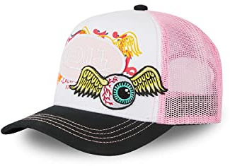 Von Dutch Casquette Homme & Femme, Trucker Patches, Rose PIN