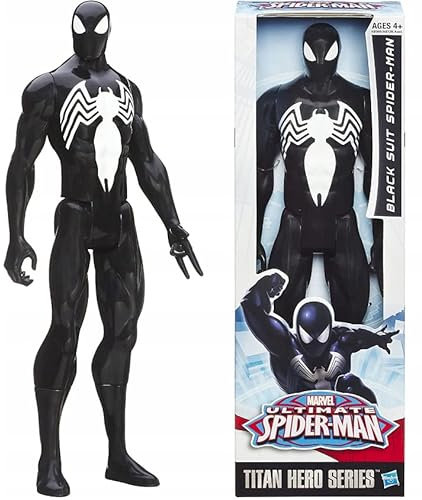 Cogio Shop Spider Schwarz 30 cm große Actionfigure Charakter-Design der Comics