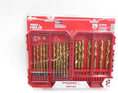 Milwaukee 48-89-4672 - Juego de brocas de titanio para trabajo de impacto (29 piezas)